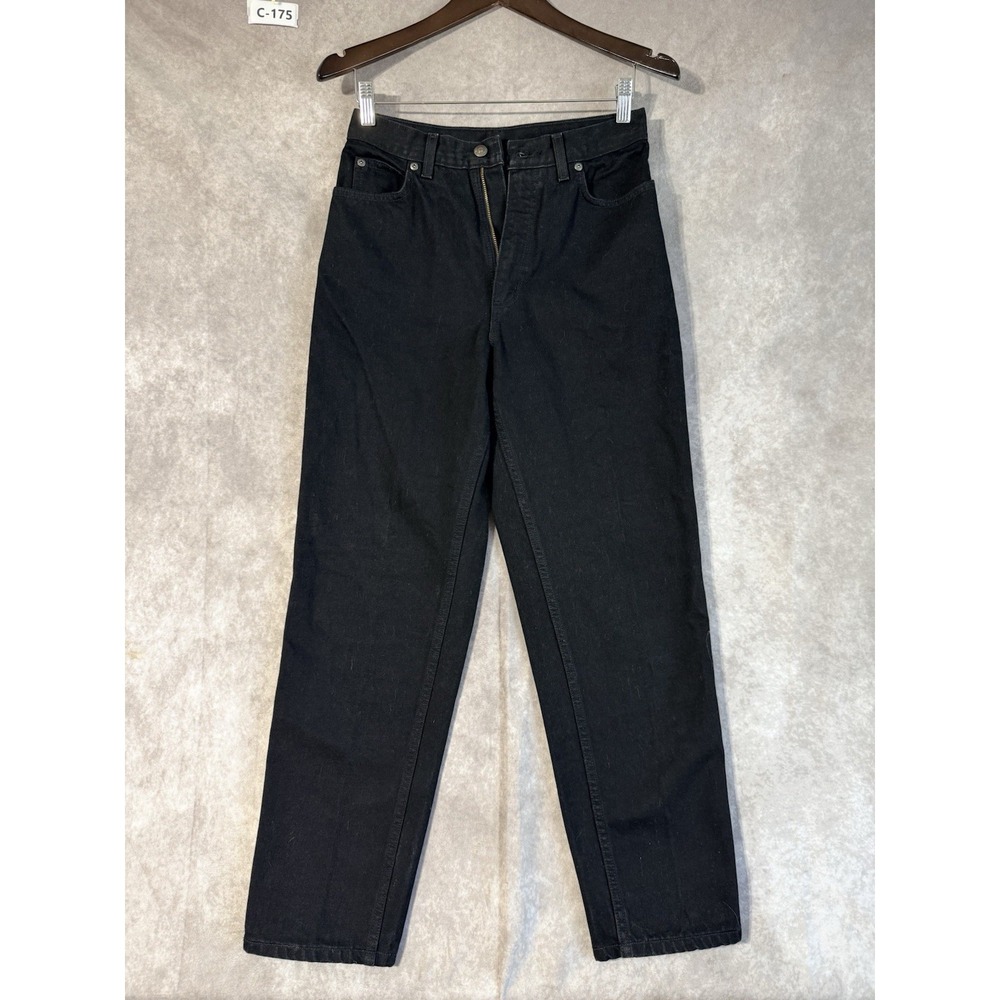 Lands' End Jeans‎ Women's Size 4 Black High Waist Straight Leg Five Pocket